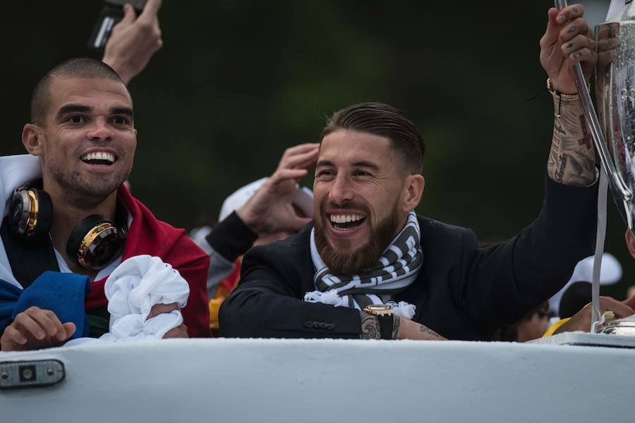 Así celebró el Real Madrid la Undécima en Cibeles