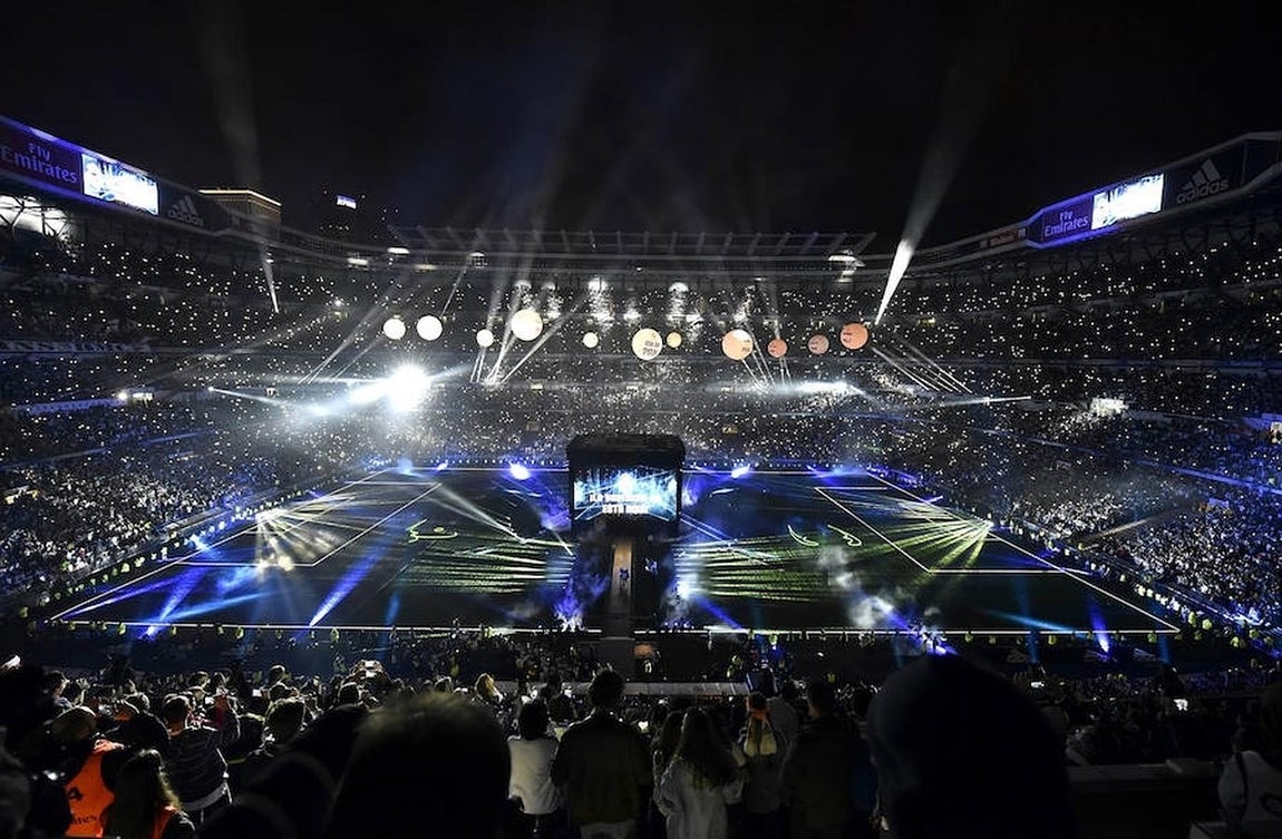 La fiesta esperaba después en el Bernabéu. 