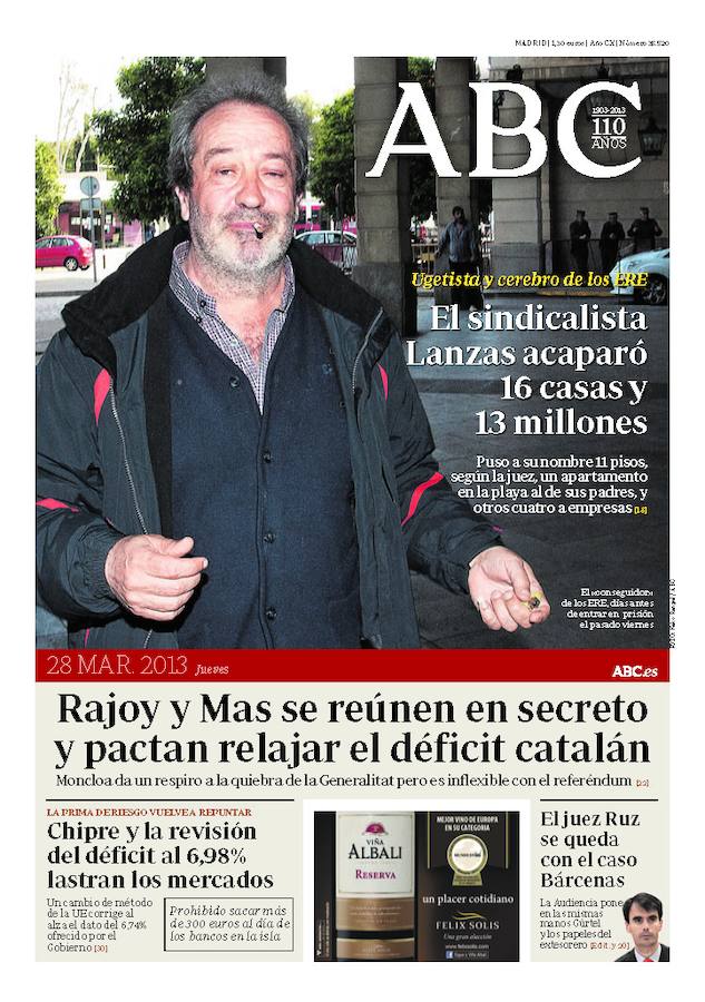 28 de marzo 2013. El sindicalista Lanzas acaparó 16 casas y 13 millones