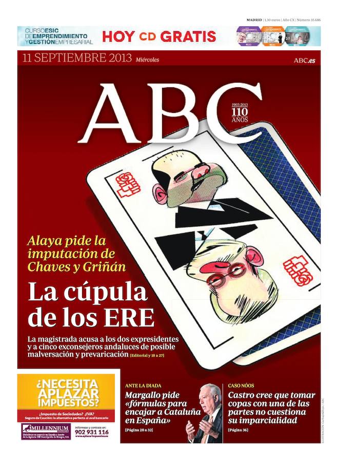 11 de septiembre de 2013. La cúpula de los ERE