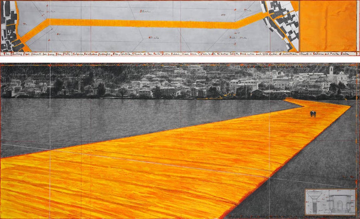 Boceto del proyecto de Christo. 