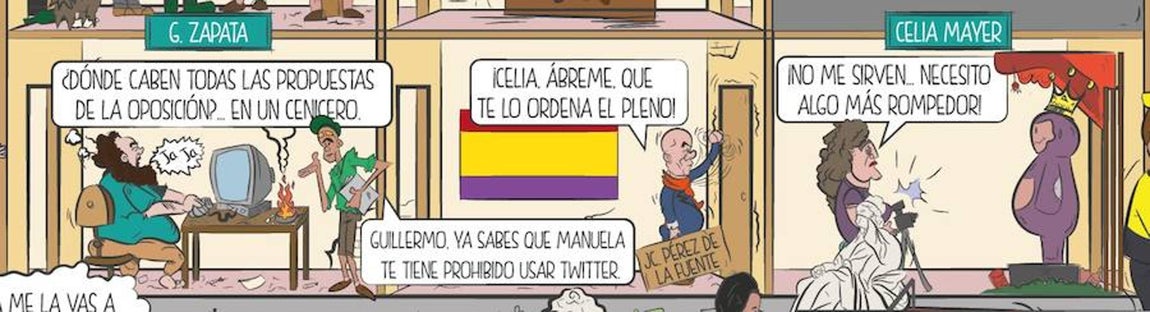 8. Viñeta sobre Guillermo Zapata y Celia Mayer