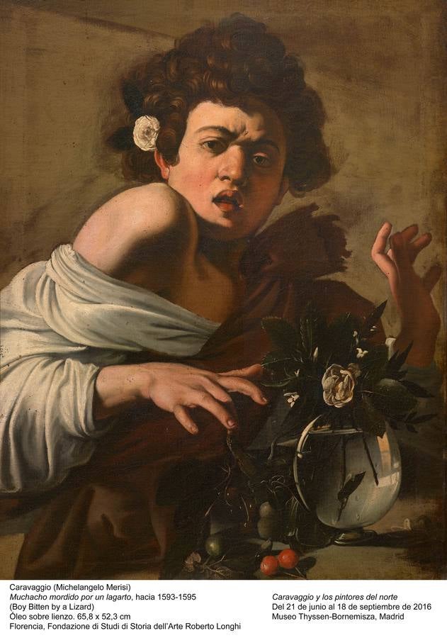 «Muchacho mordido por un lagarto», de Caravaggio. 
