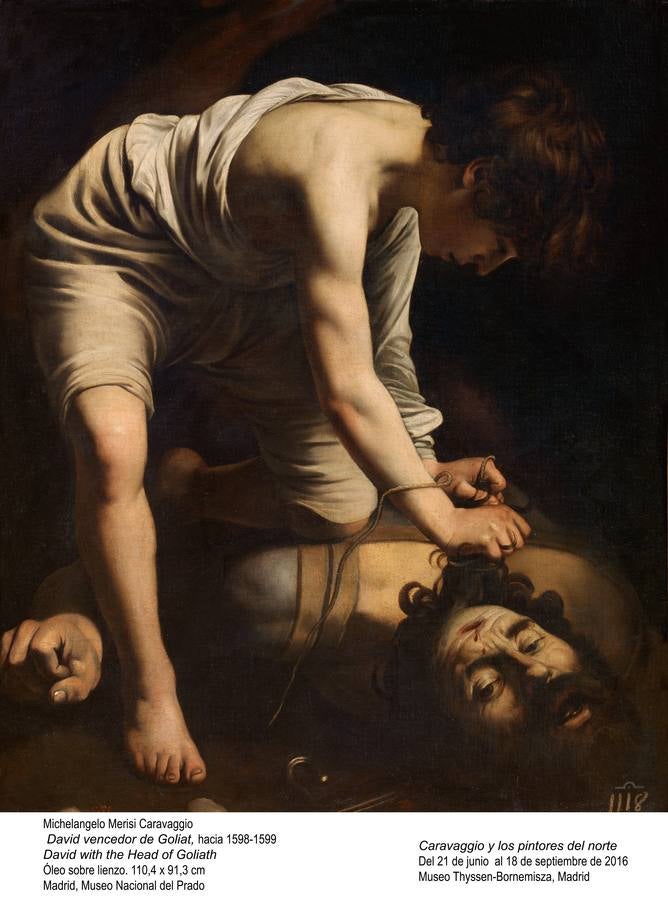 «David vencedor de Goliat», de Caravaggio. 