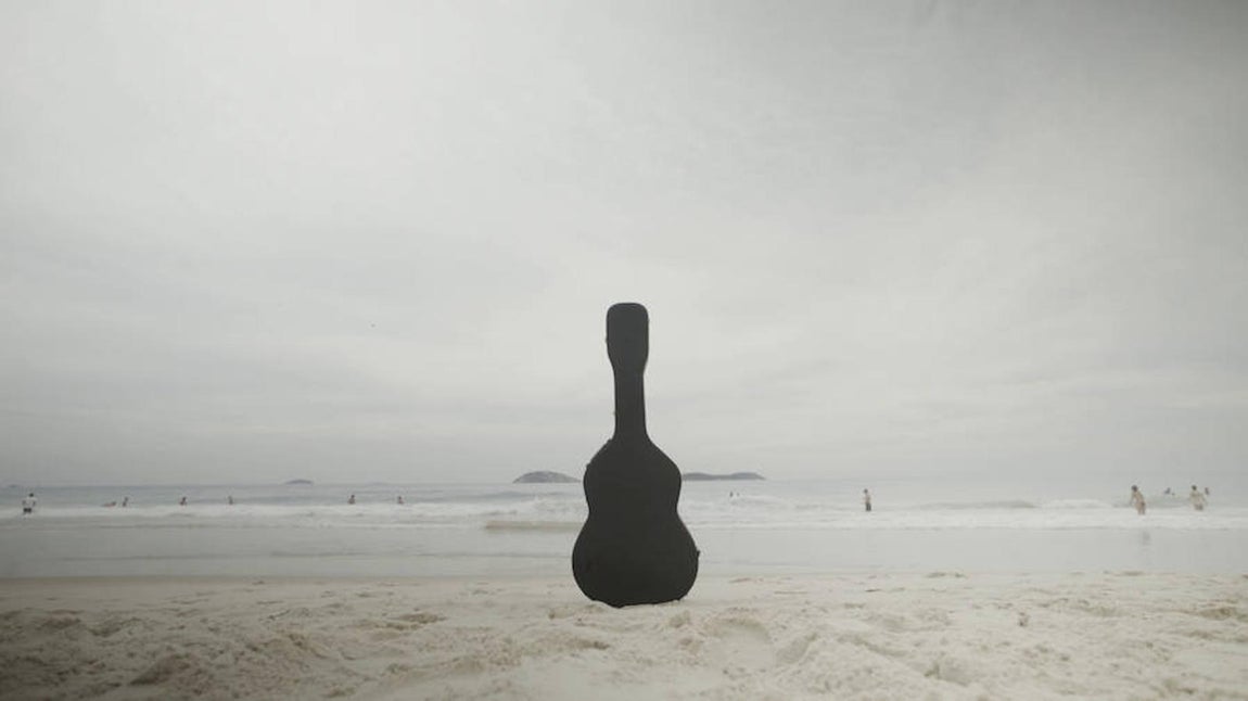 «La Maestro» en la playa de Copa Cabana, en Río de Janeiro. 