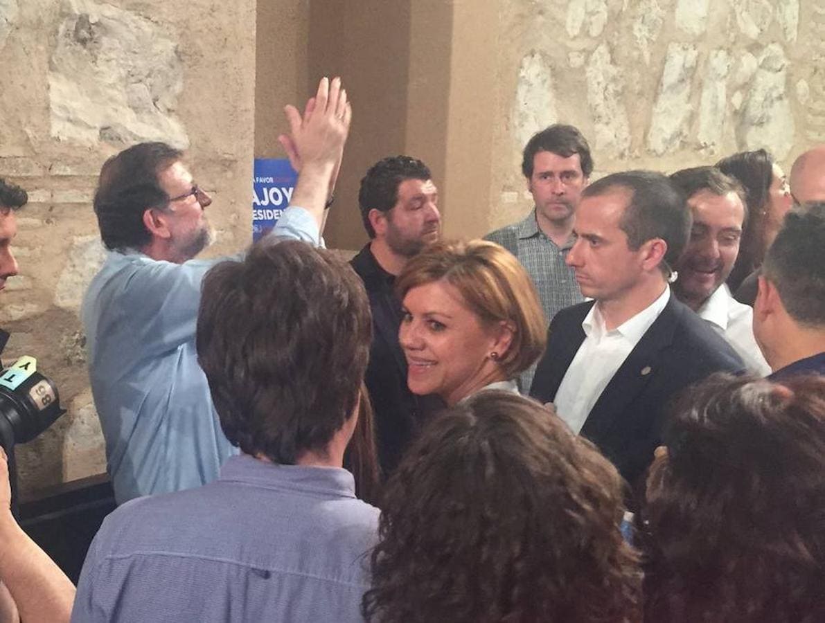 Rajoy a su llegada a Torrijos