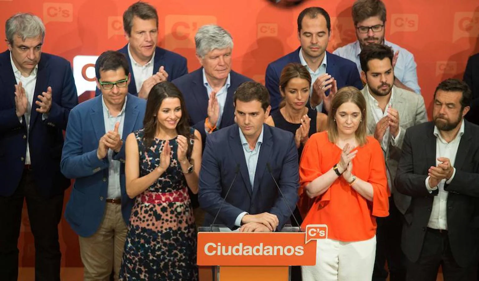 Albert Rivera insistió una y otra vez en los más de 3 millones de españoles que lo votaron: «Han dicho que quieren centro, no extremos»