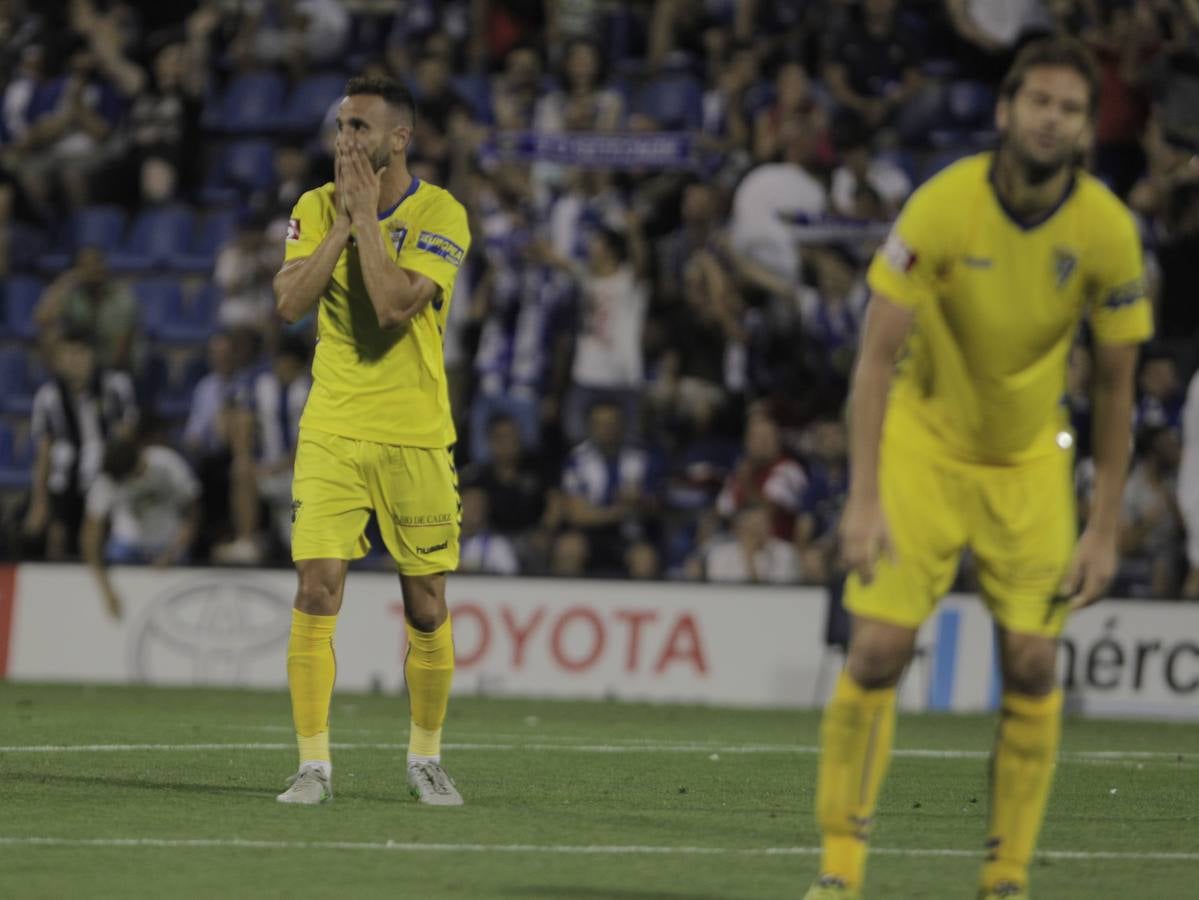 La fiesta de los jugadores en el Rico Pérez tras la victoria