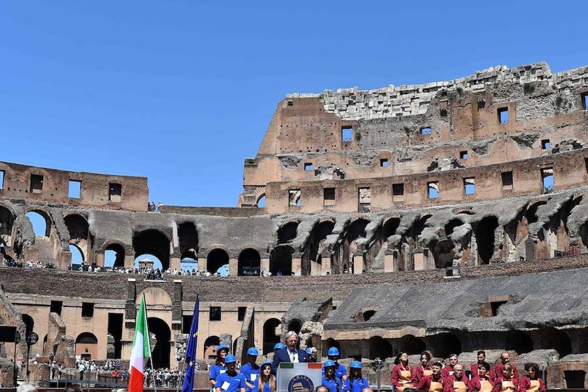Diego Della Valle en su discurso. 