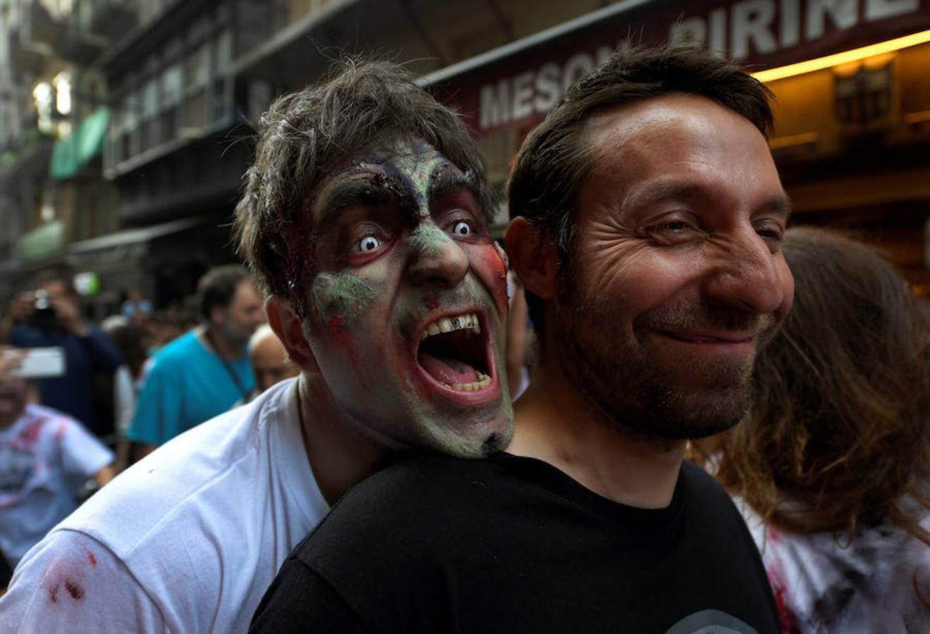 Los organizadores han querido ahuyentar la mala suerte de los encierros que se celebrarán a partir de mañana. 