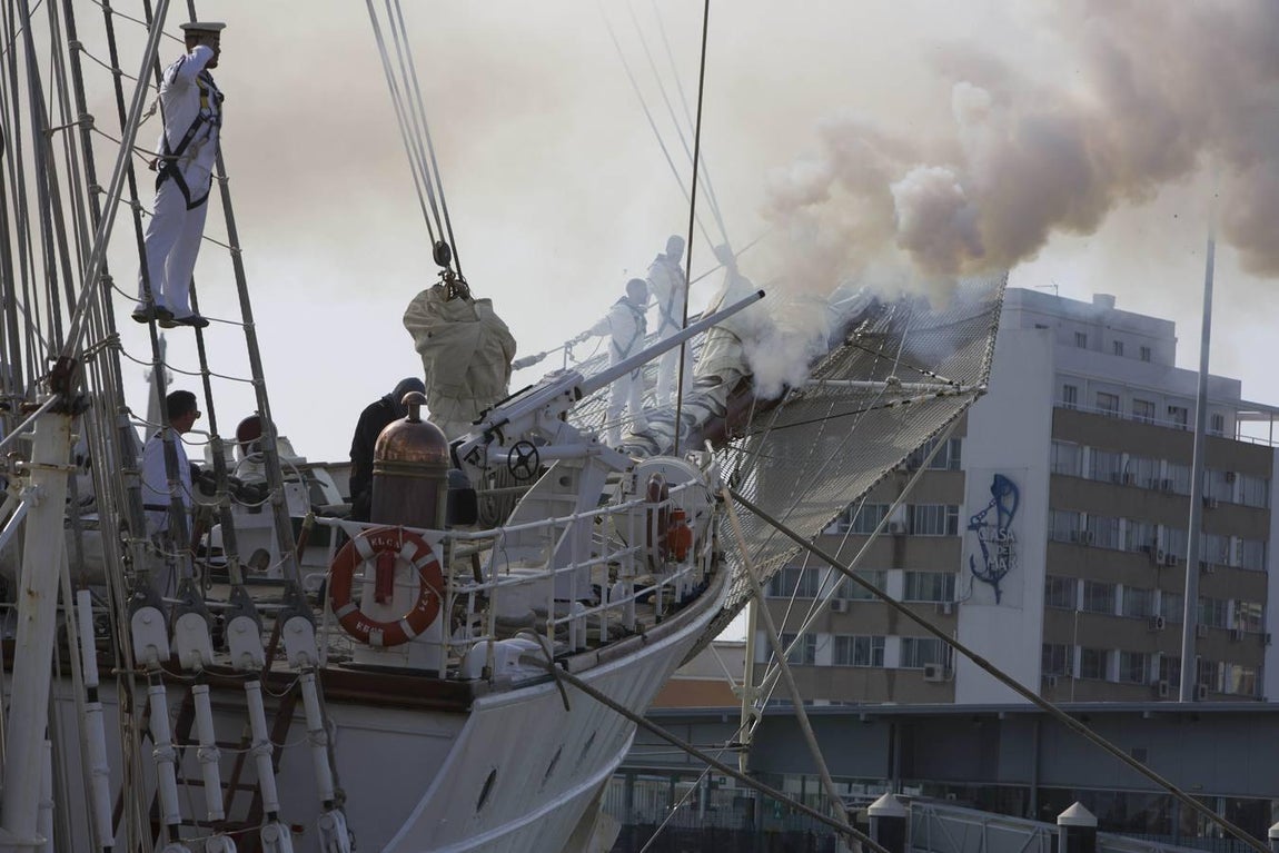 El buque Elcano regresa a Cádiz