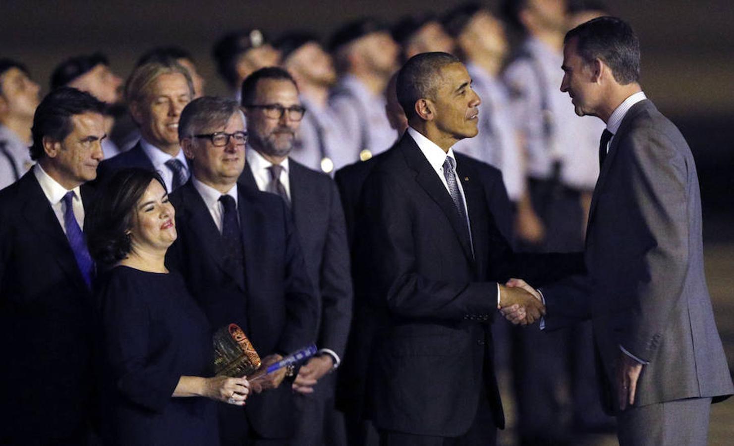 Las mejores imágenes de la llegada de Barack Obama a Madrid