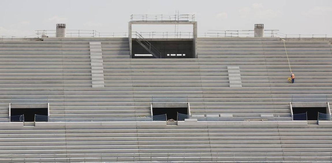 24.. El videomarcador central del estadio