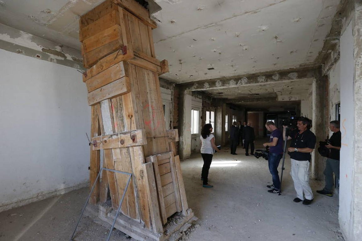 Así está actulmente el interior de esta emblemática construcción madrileña. 