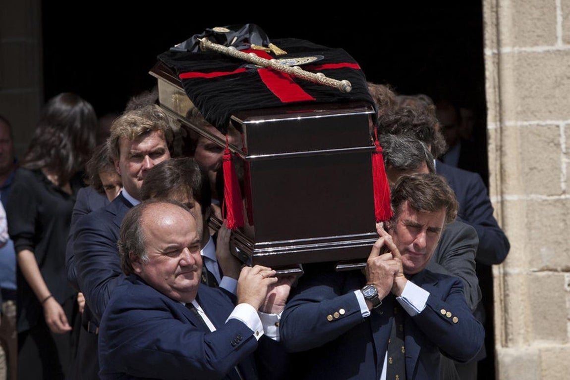 Funeral del empresario y rejoneador Fermín Bohórquez en Jerez