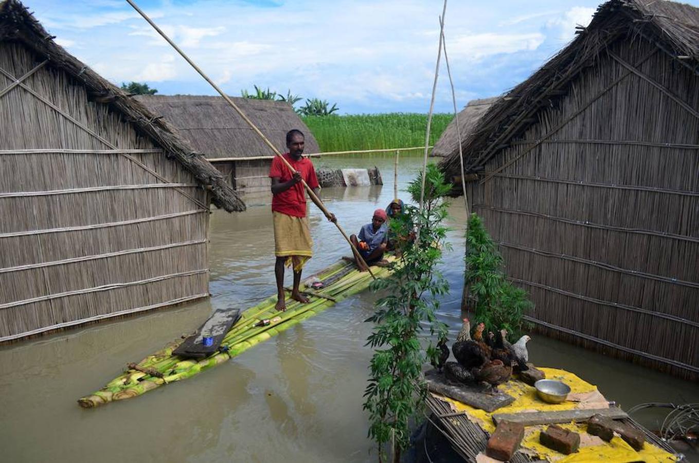 Las lluvias del monzon han provocado más de 400 muertes desde comienzos del verano en el sur de Asia. Las inundaciones han afectado a ocho millones de personas. 