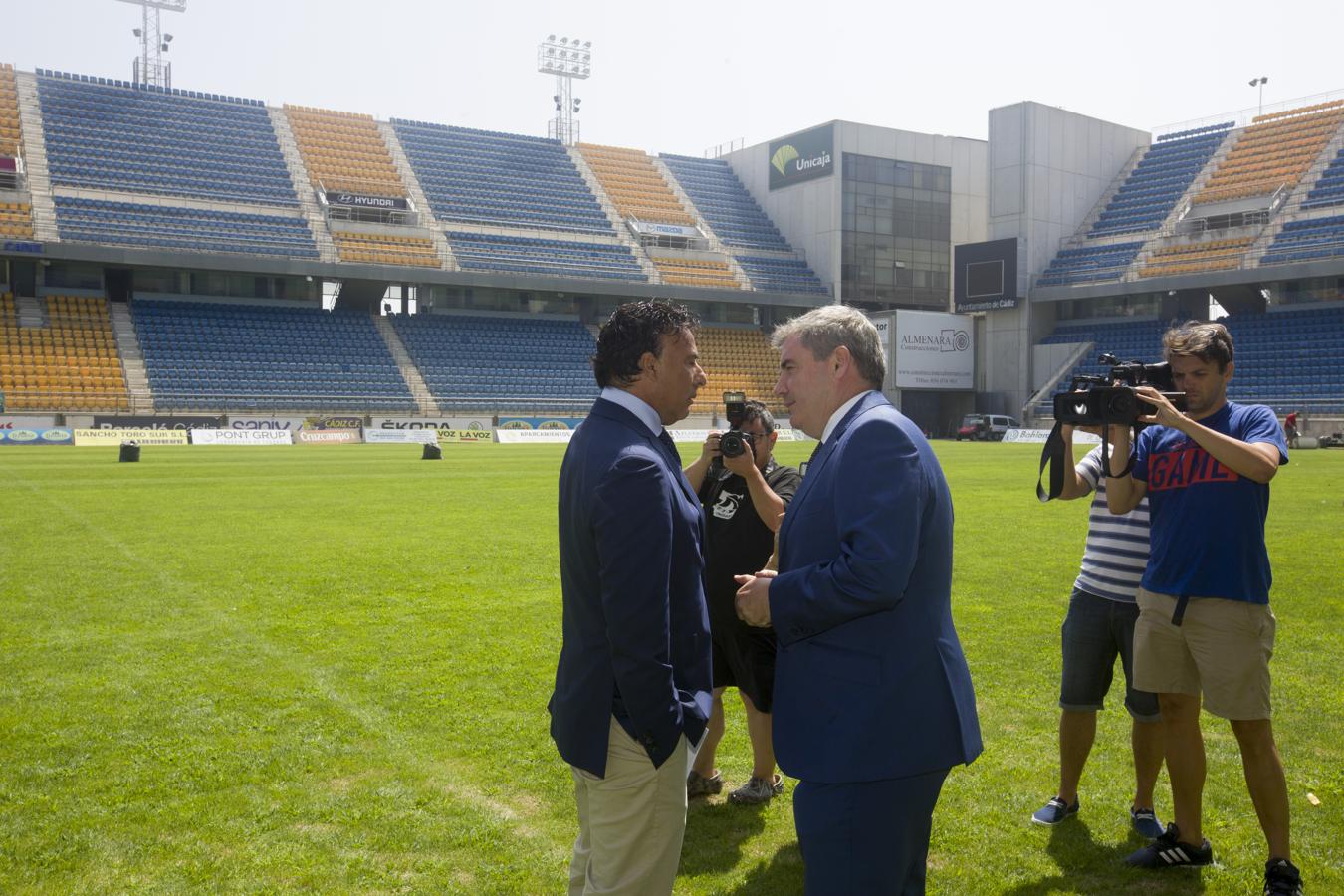 FOTOS: Quique Pina y Manolo Vizcaíno, juntos en Carranza