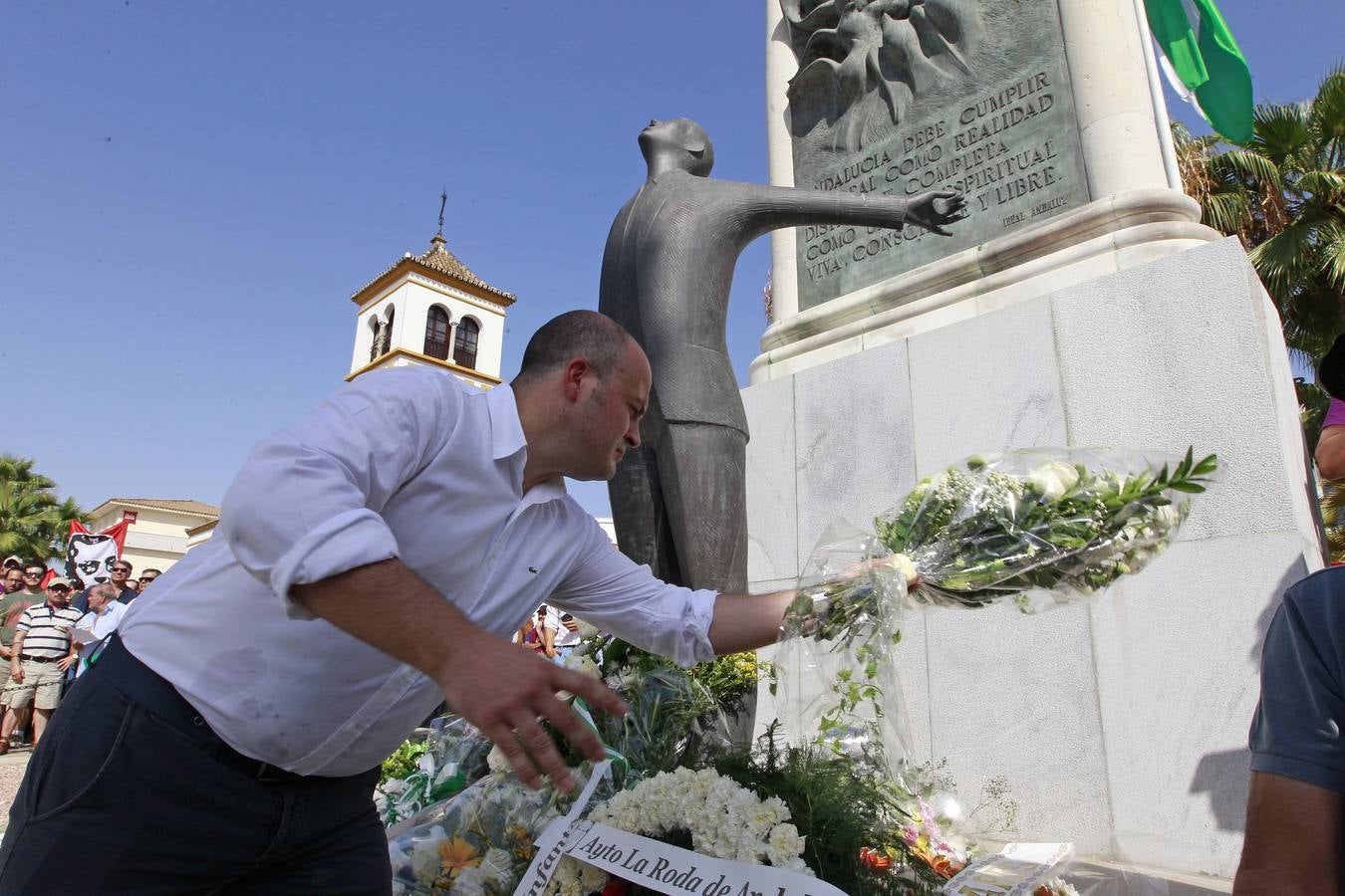 Julio Díaz, parlamentario de Ciudadanos, en el homenaje a Blas Infante