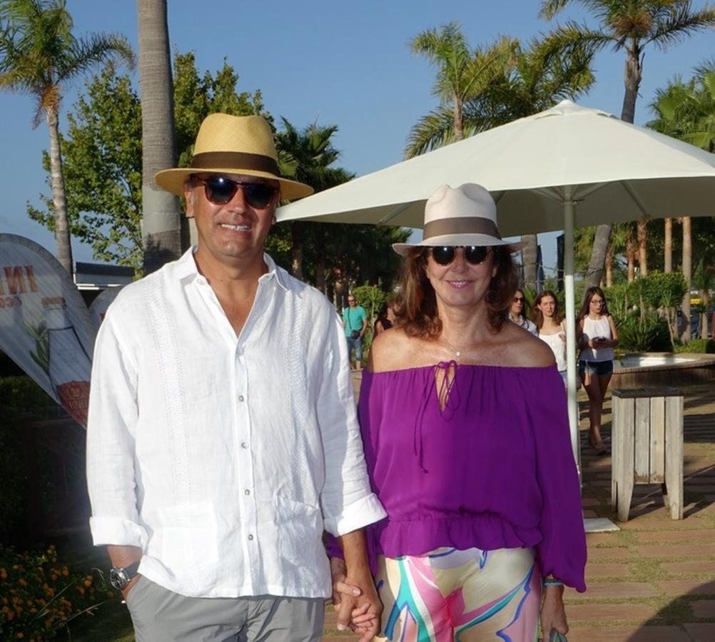 Juan Muñoz y la periodista Ana Rosa Quintana