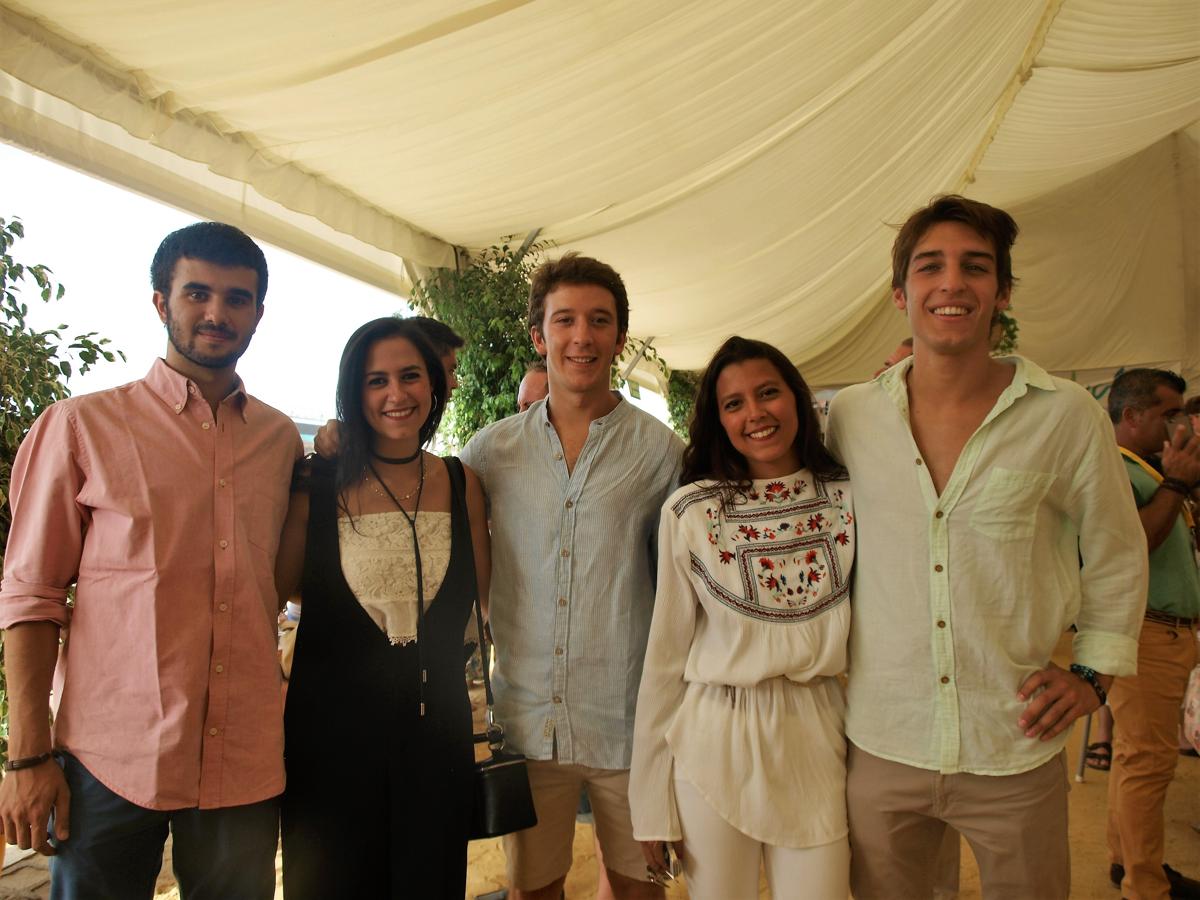 Nicolas Montero, Ana Lara, Jaime Sánchez, Sara Do Campo e Ignacio Delage.