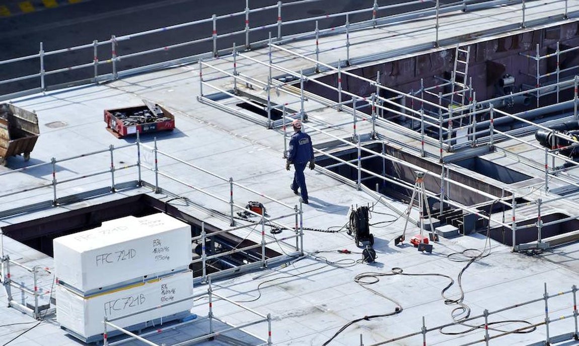 Fotogalería: Así se construye un megabarco de 1.000 millones de euros