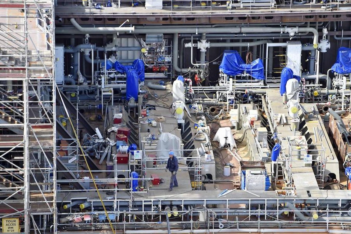 Fotogalería: Así se construye un megabarco de 1.000 millones de euros