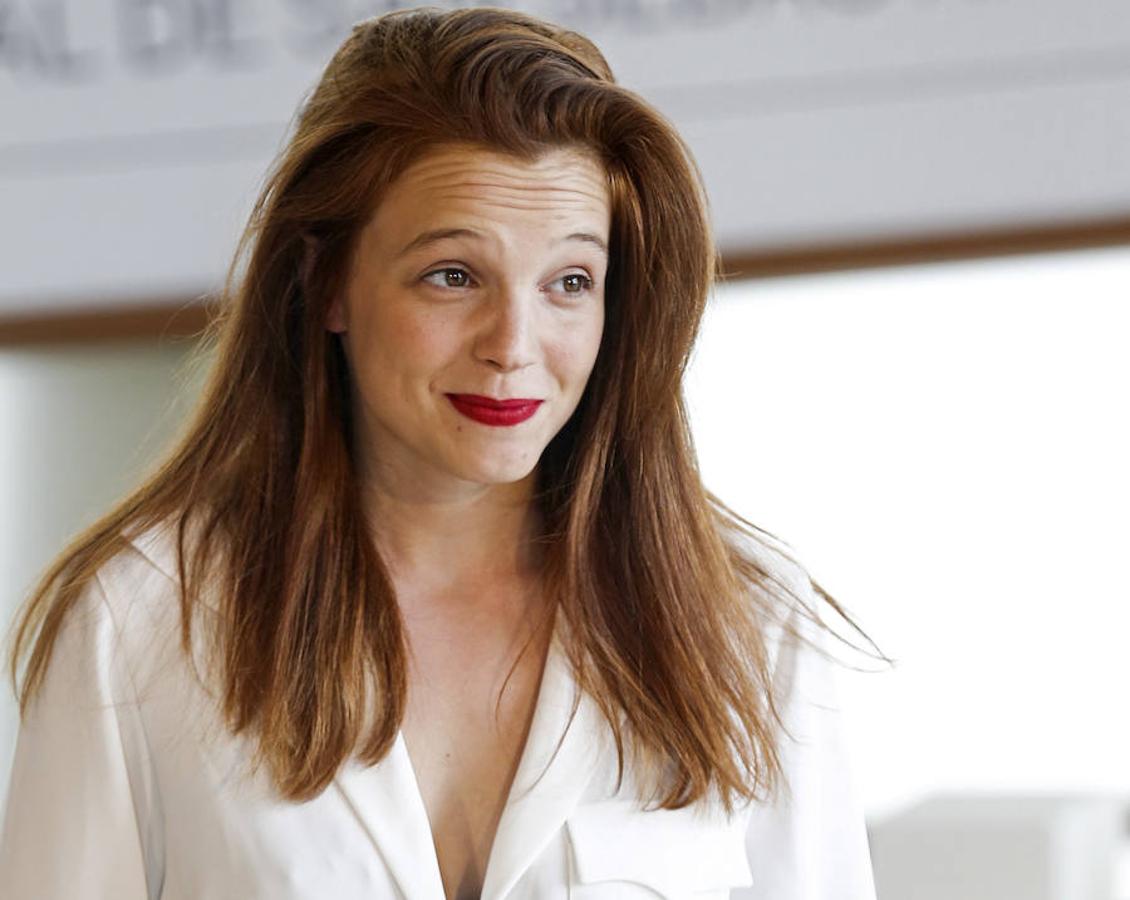 La actriz Solene Rigot durante la presentación de «Orpheline». 