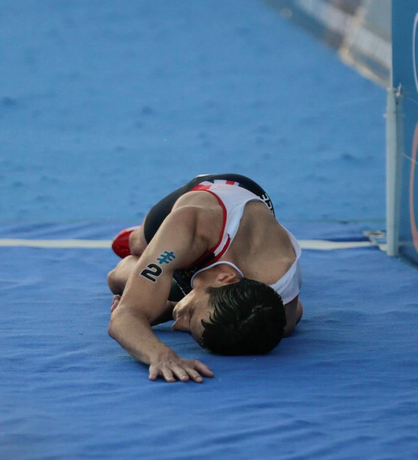 La dramática llegada a meta de Jonathan Brownlee, en imágenes