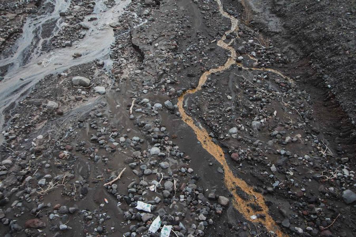 La zona boscosa aledaña al volcán de Colima, ubicado en el oeste de México, que incrementó su actividad, por lo que las autoridades del estado de Colima informan que las comunidades de La Yerbabuena y La Becerrera continuarán evacuadas