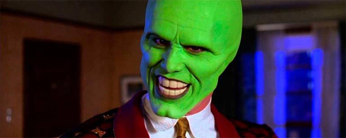 Jim Carrey en «La máscara». 