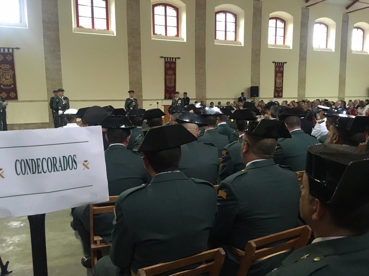 Celebración de la festividad del Pilar de la Guardia Civil de Cádiz