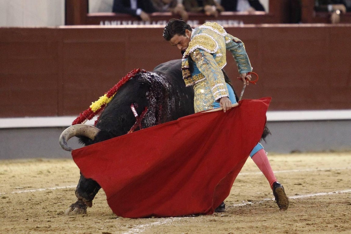 Alberto Aguilar, en la última corrida de la temporada en Madrid. 