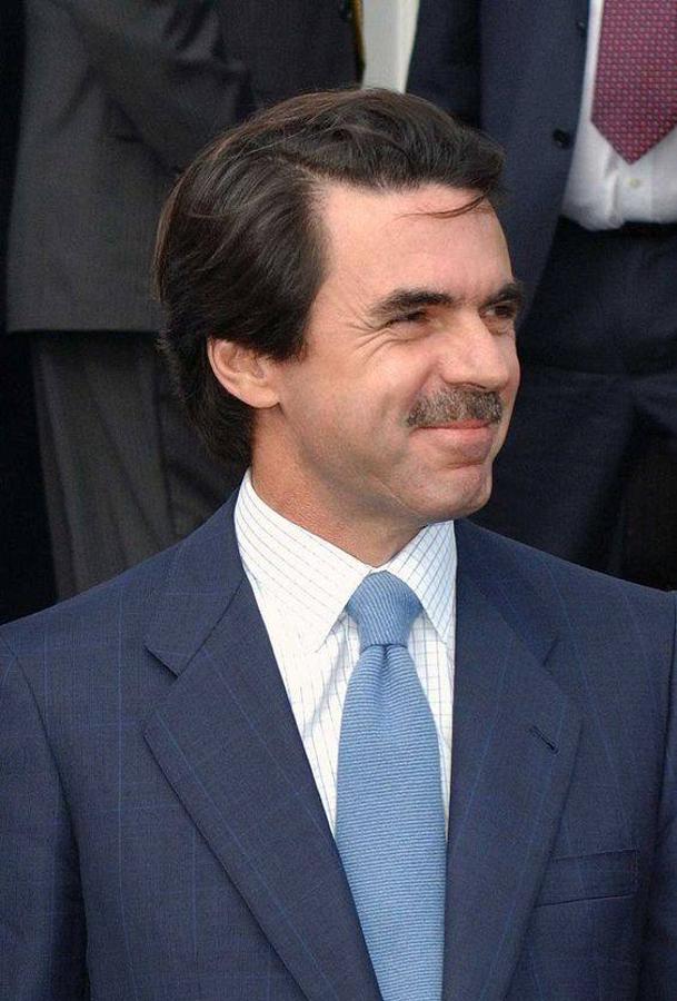 José María Aznar. Fue presidente del Gobierno de España entre 1996 y 2004