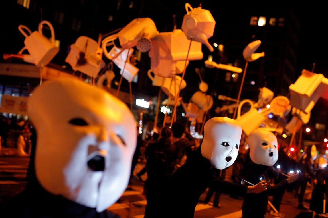 La marcha con motivo de Halloween celebrada en Greenwich Village (Nueva York). 