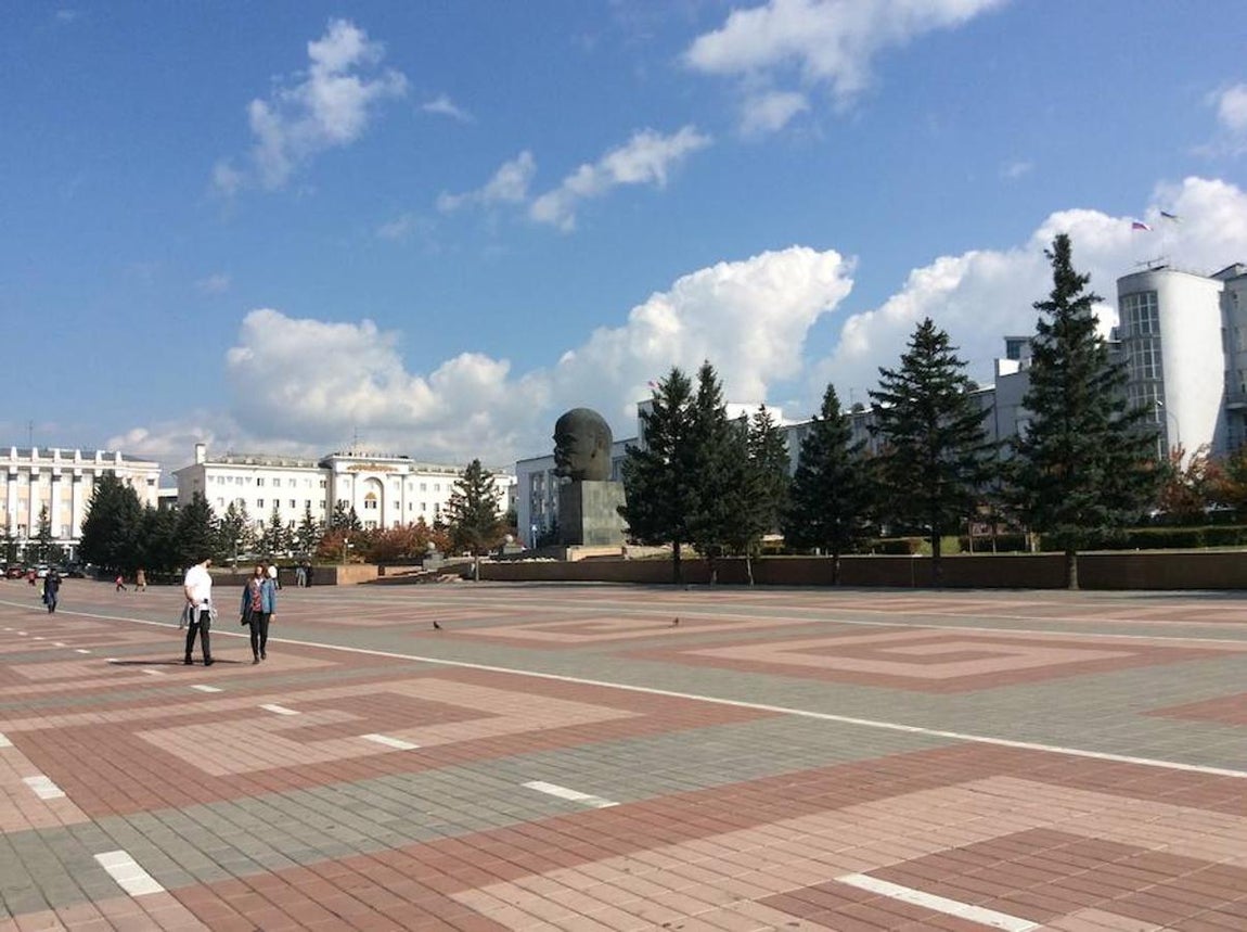Plaza de los Sóviets, en Ulán-Udé. 