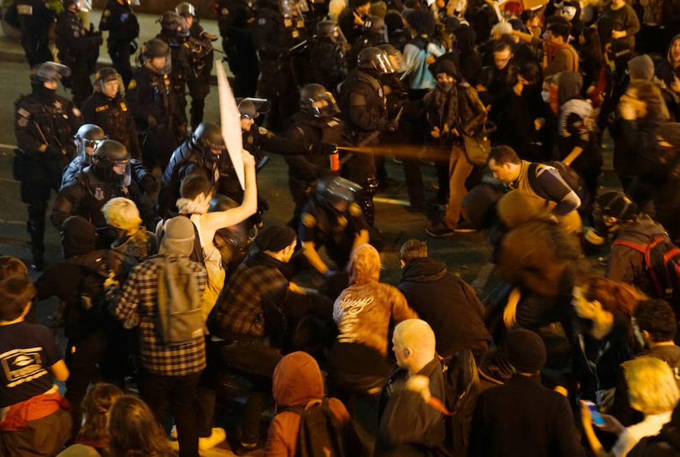 Imagen de protestas en Portland (Oregón)