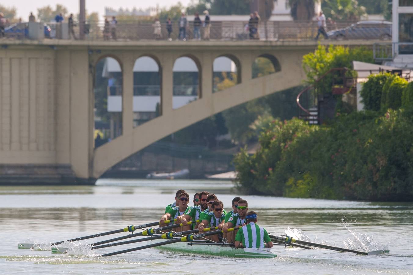 El Betis completó los seis mil metros de la prueba con algo más de veinte segundos de antelación sobre el conjunto sevillista