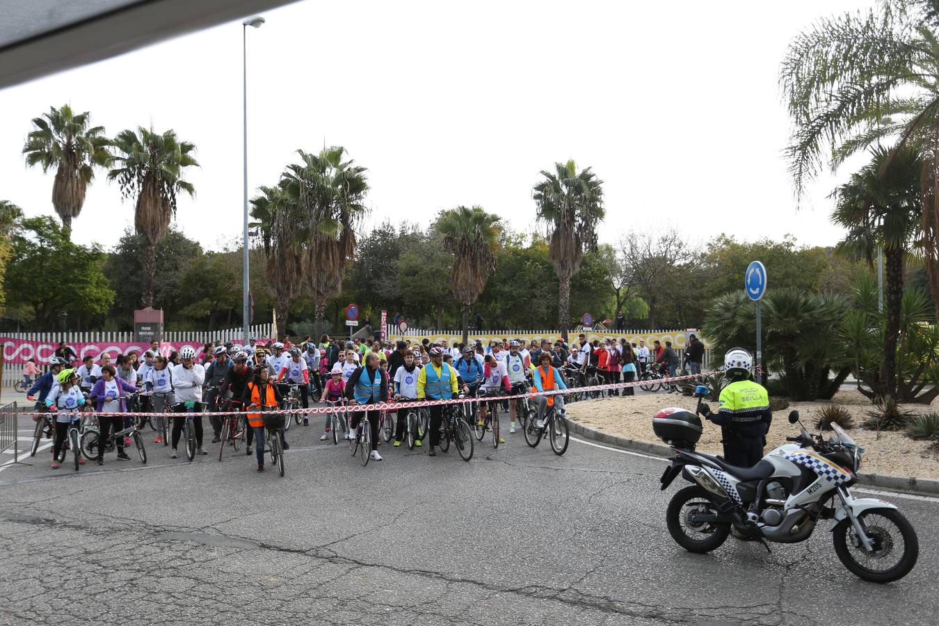 El evento «Sevilla sobre ruedas» ha estado organizado por el Ayuntamiento de Sevilla, en colaboración con la Fundación Cajasol y Bike and You