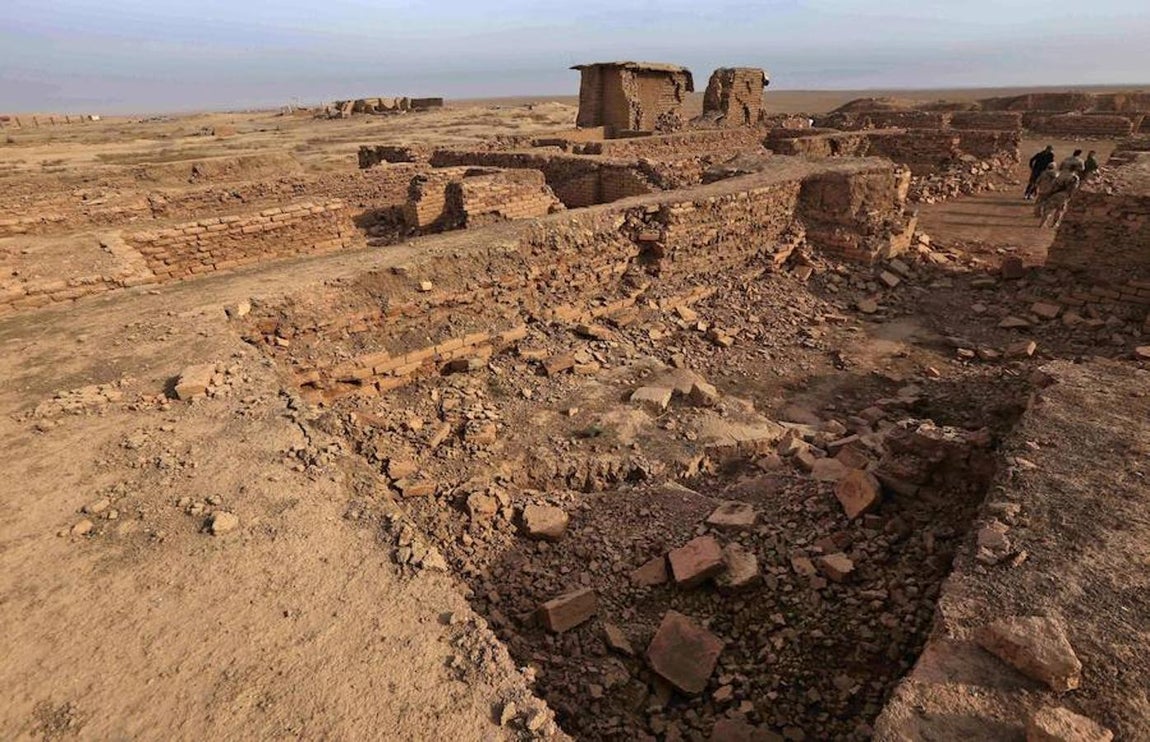 La antigua ciudad de Nimrud, destruida por Daesh. 