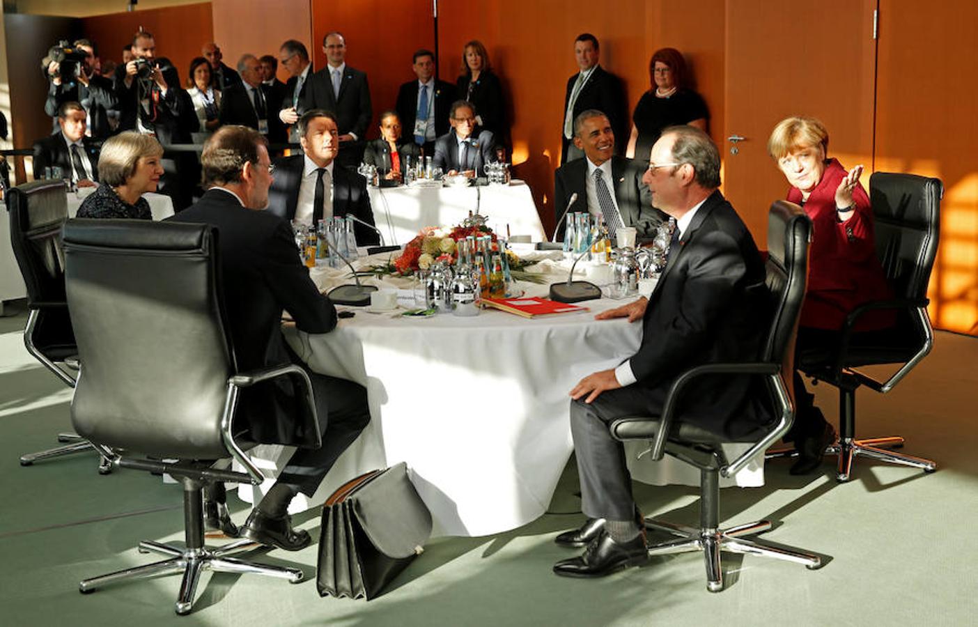 Los líderes se reúnen en Berlín