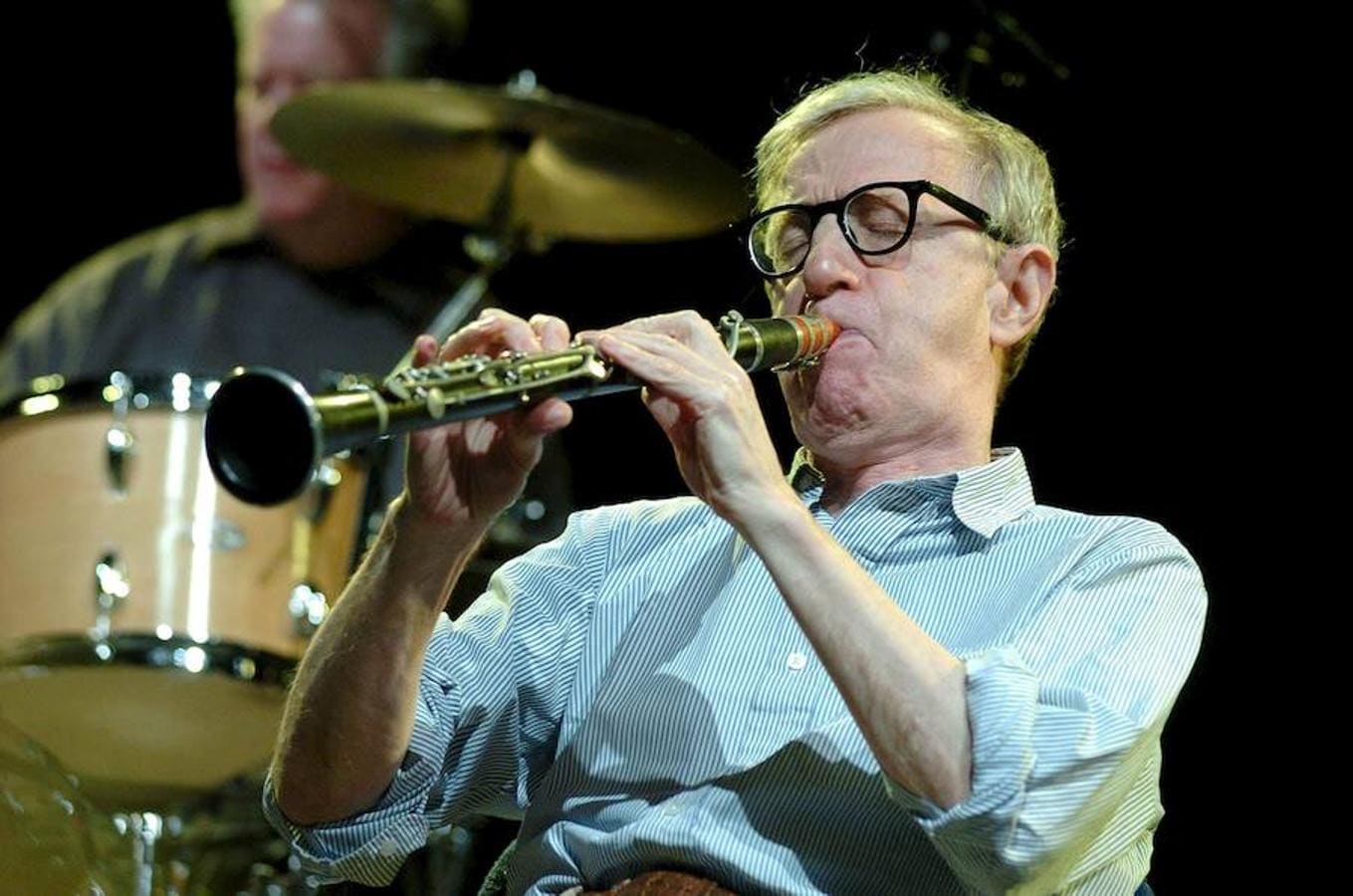 Woody Allen toca el clarinete 