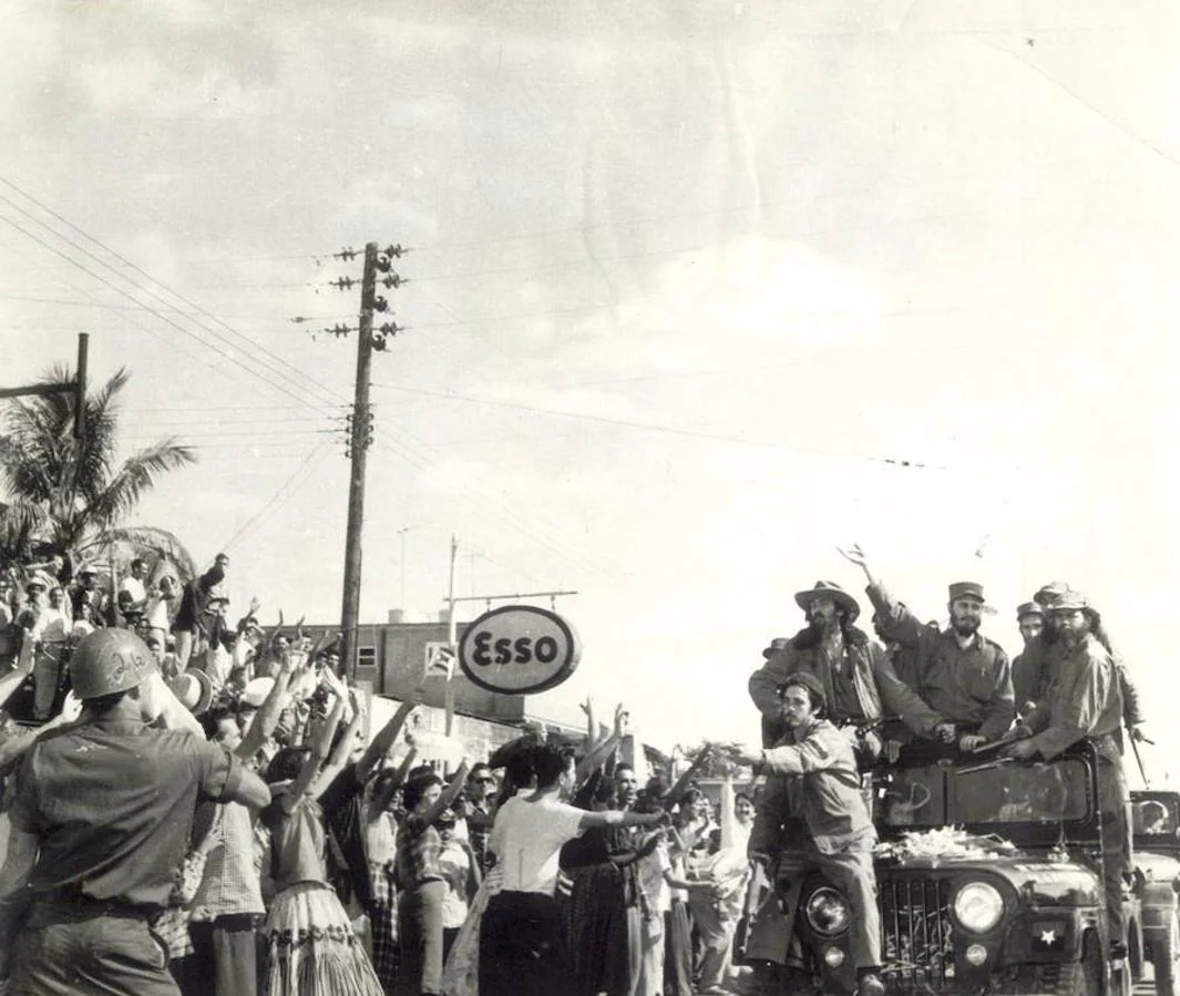 Momento de la entrada de Fidel y sus hombres en La Habana (1959)