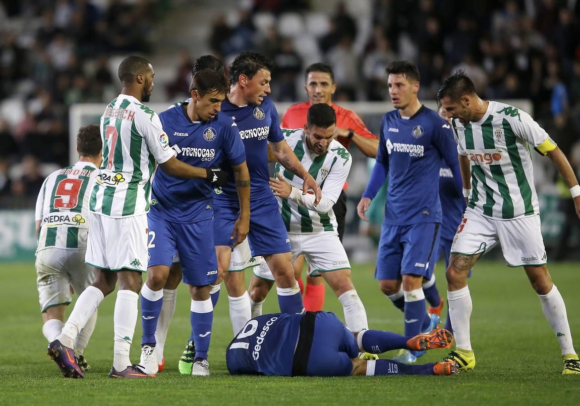 El partido Córdoba-Getafe, en imágenes