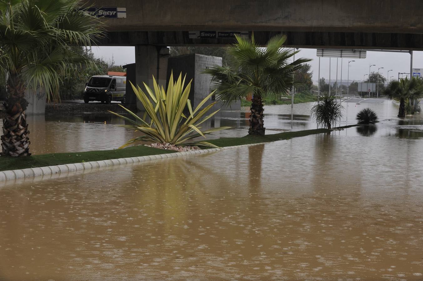 La lluvia arrasa en Málaga