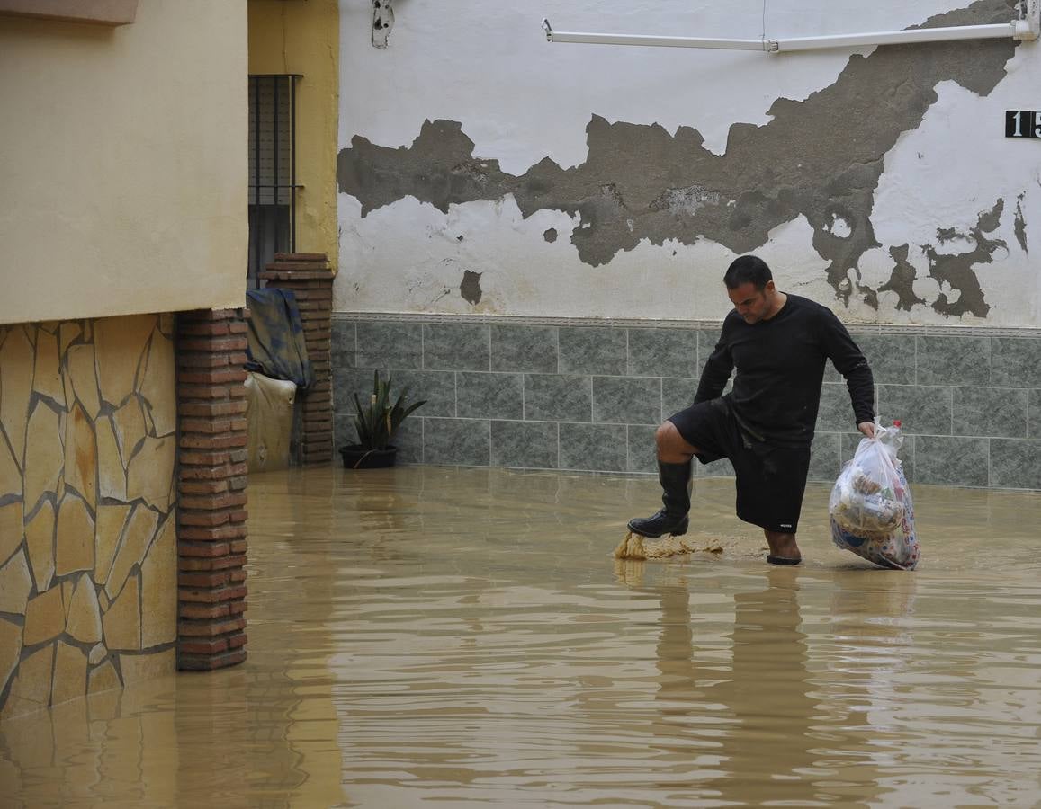 La lluvia arrasa en Málaga