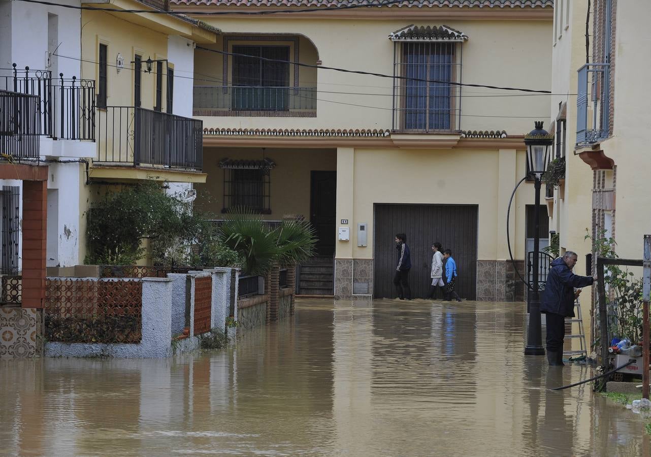 La lluvia arrasa en Málaga