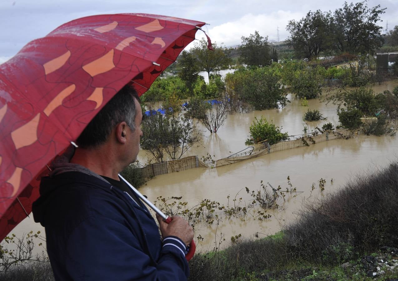 La lluvia arrasa en Málaga