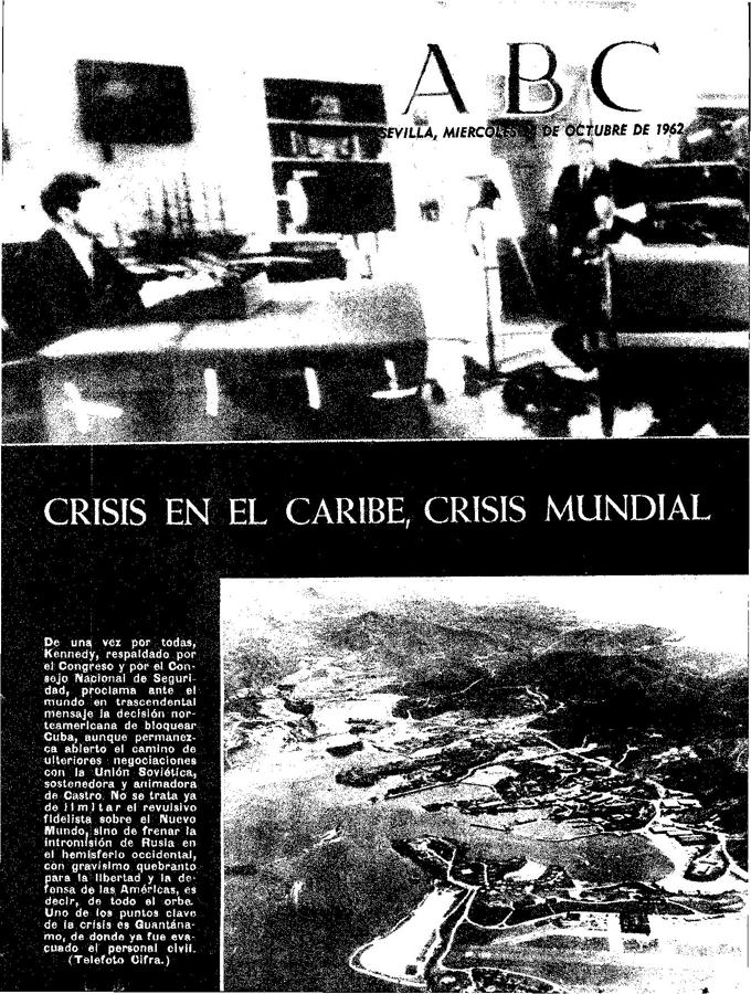 Portada del ABC de Sevilla del 24 de octubre de 1962. 