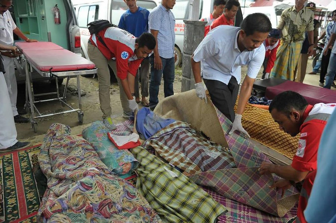 Los destrozos que ha causado en Indonesia el terremoto de 6,5