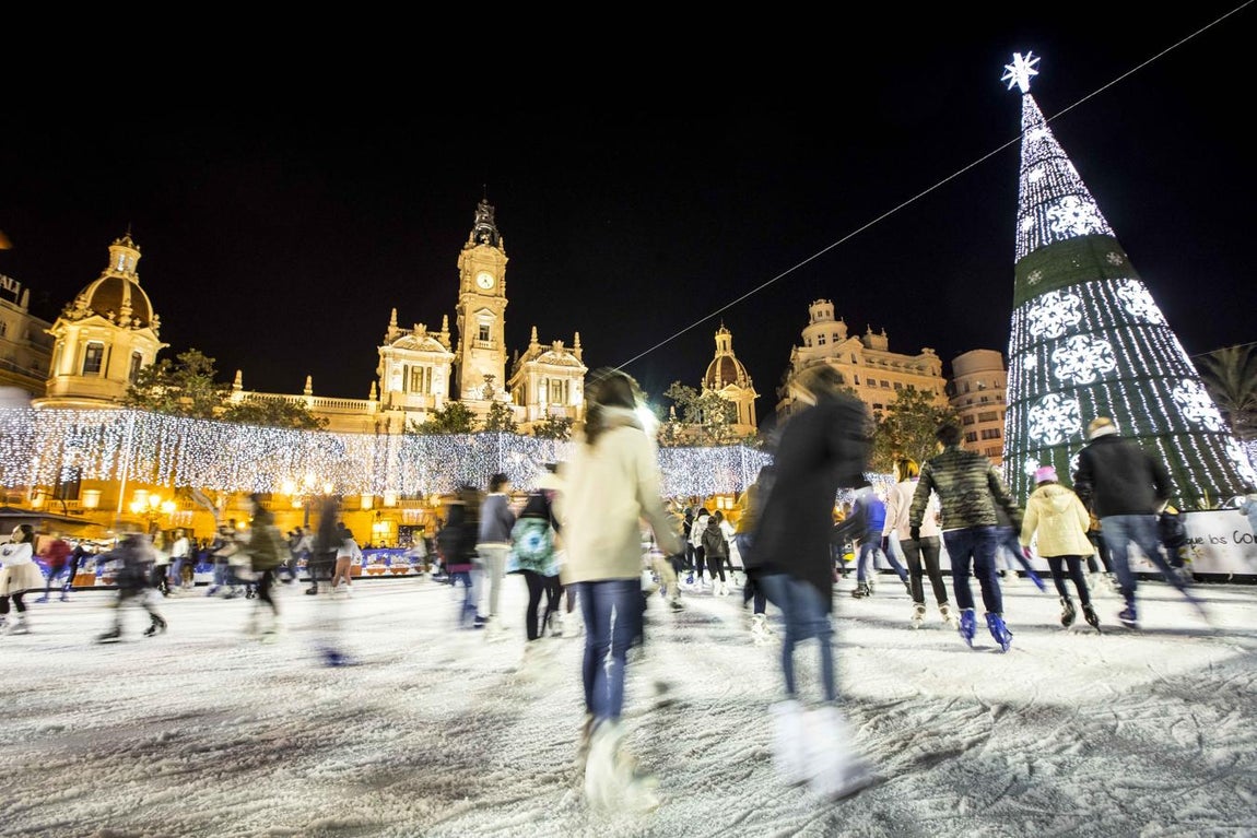 Así luce Valencia de Navidad. 